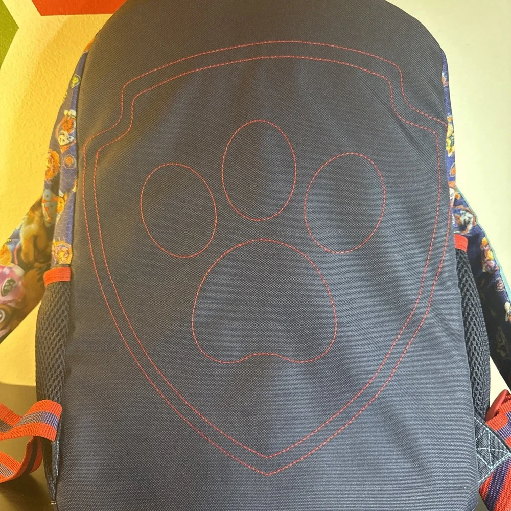 Paw‎ Patrol Nickelodeon Backpack Kid's School Book Bag Zippered Pockets